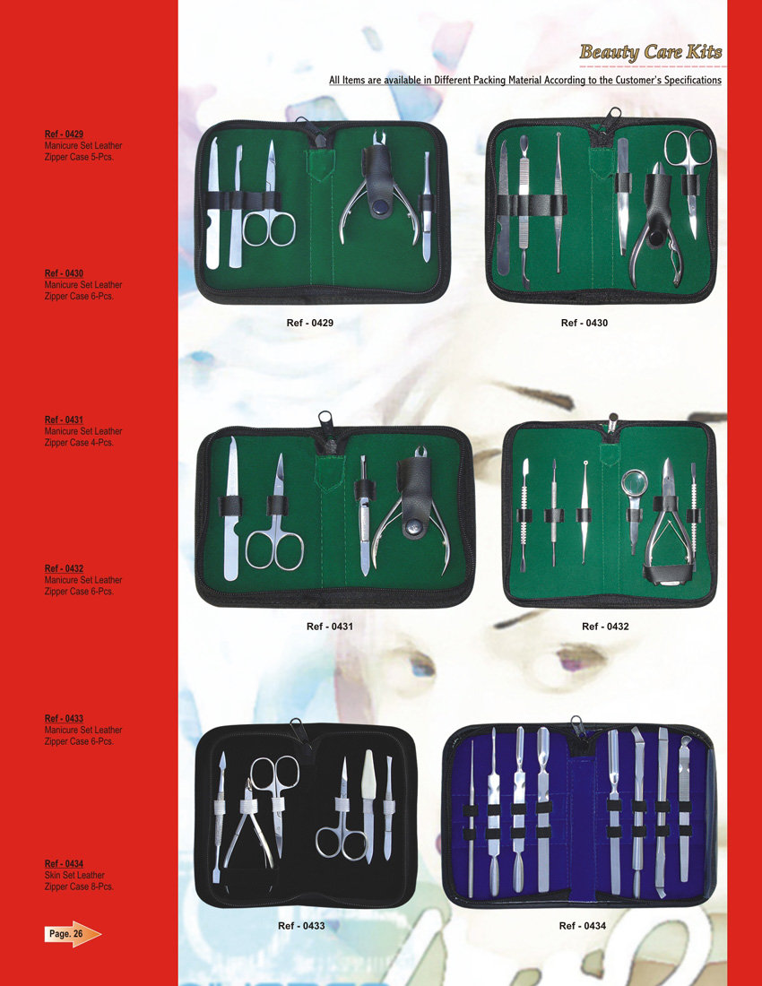 Nail - beauty tool kits  PL-0429-0434